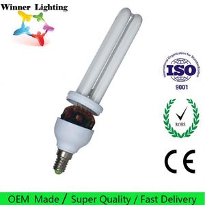 Bombilla CFL de Ahorro de Energía en Forma de U de 2U y 15W, B22, Material de Vidrio, Lámpara Ahorradora de Energía - Product Image 4