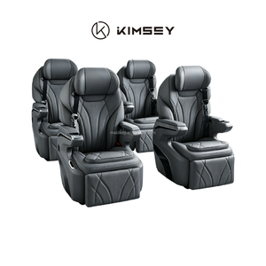 Sièges VIP en cuir de luxe KIMSEY avec support électrique pour les jambes et chargeur USB pour conversion de fourgonnette, limousine, minibus, camping-car - Product Image 4