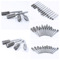 Fraiseuses rotatives en carbure de tungstène robustes pour la fabrication de moules, haute dureté, longue durée de vie, tige de 6 mm, double coupe, tous types