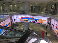 Module LED flexible d'intérieur P2.5, panneau souple couleur pleine pour formes LED personnalisées, écrans colonne et décoration commerciale