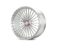 Rines Forjados S17-05 de 20/21 Pulgadas, 1 Pieza, 5*120 PCD CB66.6, Negro Brillante Plateado, Compatibles con Audi SQ2 Bentley Continental GT