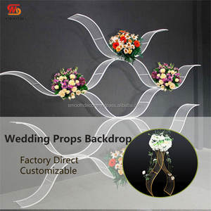 Fondo de Boda Geométrico Rectangular de Acero Inoxidable Liso, Diseño de Espejo Dorado/Plateado para Decoración de Bodas al Aire Libre - Product Image 6