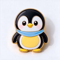 Épinglette en métal personnalisée en forme de dinosaure, badge mignon de dessin animé pour la création de logo