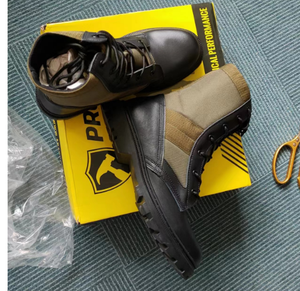 Botas de Lona Verdes TSB910 Nueva Versión, Suela de Goma, Tejido Resistente a Salpicaduras de Agua, Botas de Selva - Product Image 4