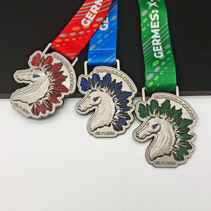 Medalla <span class=keywords><strong>de</strong></span> Premio Ecuestre Personalizada <span class=keywords><strong>de</strong></span> Primera Calidad, Medalla <span class=keywords><strong>de</strong></span> Aleación <span class=keywords><strong>de</strong></span> Zinc Antigua con Forma <span class=keywords><strong>de</strong></span> Caballo, Trofeo <span class=keywords><strong>de</strong></span> Animales, Recuerdo Duradero y Elegante - Product Image 2