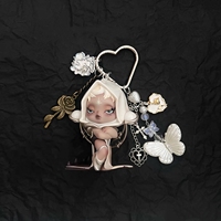 POPMART SKULLPANDA Originele Officiële Mini Pop DIY Sleutelhanger Luxe Mode Meerkleurig 15cm Lengte Mobiele Telefoon Accessoires