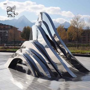 Statua Astratta a Forma <span class=keywords><strong>di</strong></span> Punto Interrogativo BLVE Personalizzata per Decorazione Esterna, Scultura in Acciaio Inossidabile Lucidato a Specchio - Product Image 4