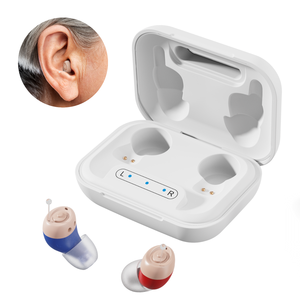 JINGHAO Vente en gros pas cher Noir Mini ITE CIC Amplificateur de son Amplificateur pour prothèses auditives Rechargeable dans l'oreille - Product Image 1