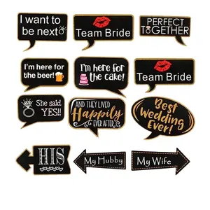 Photo Props Custom Advertising UV Printing Pvc Foam Board Photo Booth Props Sign For Wedding