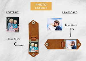 <span class=keywords><strong>Porte</strong></span>-clés PU Drive Safe en cuir et acier, <span class=keywords><strong>porte</strong></span>-clés personnalisé avec <span class=keywords><strong>date</strong></span> et photo, cadeau pour la fête des pères - Product Image 3