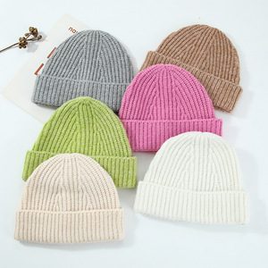 Unisex Wholesale Custom Outdoor Travel Logo Winter Knit Embroidery <strong>Fluffy</strong> Fuzzy High Quality Mohair Beanie <strong>Hats</strong> - Product Image 2
