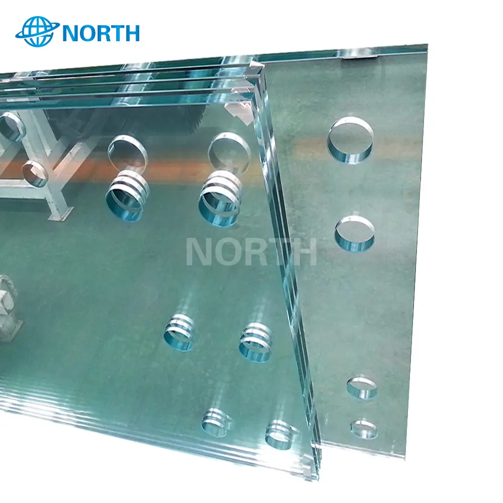 Transparent hardness tempered glass 6mm for industrial building