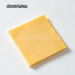 Tranche de fromage cheddar carrée artificielle en PVC, accessoire DIY pour burgers, sandwichs, scènes de petit-déjeuner et artisanat - Product Image 3