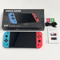 Console de jeu portable rétro G90 avec grand écran de 7 pouces, lecteur de jeux vidéo HD avec connexion Wi-Fi, 19000 jeux, console de jeu portable
