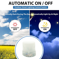 Controlador de Luz Automático con Fotocélula CNRIYA AS15-2310G 10A 105-305V, Encendido/Apagado al Anochecer/Amanecer, Detector Inductivo IP44/IP54