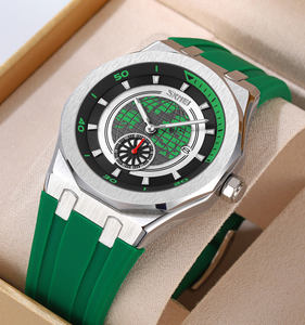 Montre à quartz de luxe pour homme, personnalisée OEM, haute qualité, étanche 3 ATM, cadran à aiguilles, verre de cadran, 41,5 mm, jour/date, vente en gros - Product Image 2