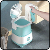 10L nuova lavatrice/asciugatrice pieghevole impilata con capacità di 2.1-4.5kg e controllo Touchscreen - Product Image 3