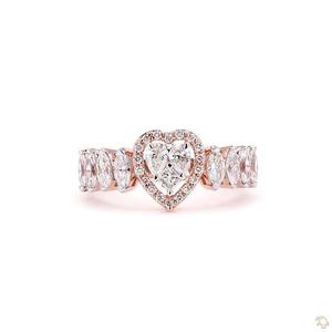Bague élégante en or et diamants pour femme, véritable bijou scintillant, cadeau de mariage ou de fiançailles, design classique et élégant pour un usage quotidien - Product Image 1