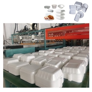 PS bọt thực phẩm khay lấy đi thực phẩm hộp dây chuyền sản xuất dùng một lần container tấm làm hình thành máy với khuôn - Product Image 3