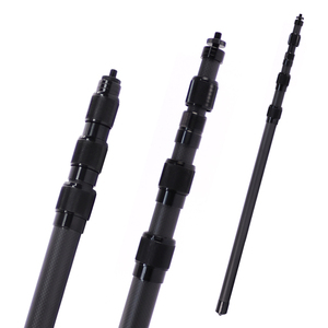 Tige d'<span class=keywords><strong>extension</strong></span> de bâche à verrouillage rotatif de bonne qualité et durable, longueur personnalisée, fibre de carbone, support de tente de camping télescopique pour les voyages - Product Image 1