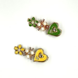 Dễ thương nữ tính phong cách 12-mảnh tóc Clip thiết lập dễ dàng Snap ứng dụng Trái Tim & Ngọc Trai hoa thiết kế các loại màu sắc cho các bên làm hợp kim - Product Image 5