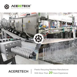 Hai năm bảo hành 500 kg/giờ nhựa PE/EVA đầy với caco3 tái chế Màu masterbatch đùn pelletizing Máy ate75