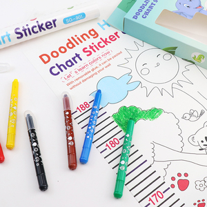 <span class=keywords><strong>Tableau</strong></span> de croissance mural créatif pour enfants <span class=keywords><strong>Peinture</strong></span> Papier Graffiti Outil de griffonnage avec règle de crayon Produit de <span class=keywords><strong>mesure</strong></span> de hauteur pour enfants - Product Image 2
