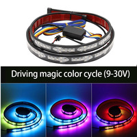 Tira de luces LED flexibles de advertencia para coche, 12V 24V, a prueba de agua