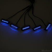 Maike 2024 RGB Calandre Lumière Pour Jeep Wrangler JL Pour Gladiator JT Accessoires Système D'éclairage De Voiture 4x4 Pièces Offroad