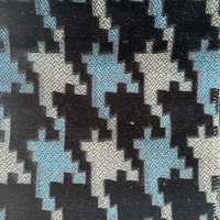 Tissu d'ameublement jacquard tissé respirant 450 GSM en velours coupé, texture 3D de luxe, résistant aux taches et anti-boulochage pour canapé/coussin/chaise
