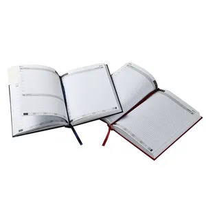 Cuaderno/planificador de papel de cuero de tapa dura diario personalizado