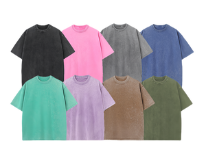 Camiseta Premium de Cuello Redondo 100% Algodón Lavado, Camiseta de Manga Corta con Estampado de Eslogan Personalizado para Eventos Empresariales - Product Image 1