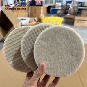 Professionelle Dual-Action-Poliermaschinen 5\" Universal-Wollpolierpad 100% Natürliche Wolle Klettverschluss Lackkorrektur - Product Image 5