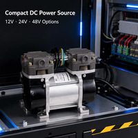 Haute qualité 150W sans huile DC12V Mini pompe à vide HC100D compresseur à piston pour l'usinage de la source d'alimentation