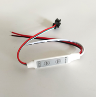 Contrôleur LED à 2 touches DC12-24V pour bande LED monocolore à effet d'eau courante