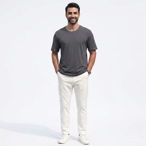 T-shirt léger et respirant pour homme, taille adulte, col rond, manches courtes, coupe classique, design personnalisable - Product Image 1