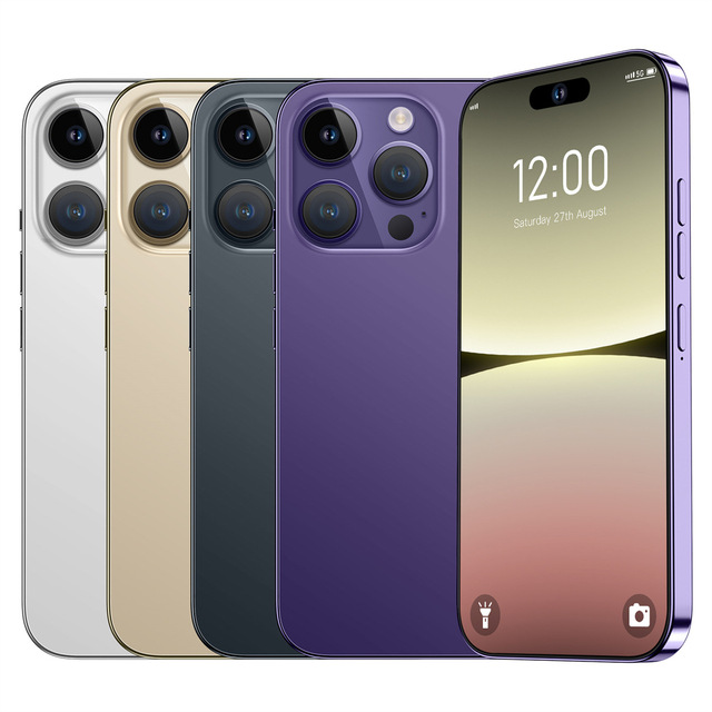 Android 14 I15 Pro Mobile Phone with NFC 16GB+1TB RAM 7800mAh Battery 108MP Rear Camera in English