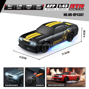 HB-RP430 Auto RC da Corsa e Drift 1/43 2.4G con Controllo APP, 4WD ad Alta Velocità, Giroscopio ESP - Product Image 4