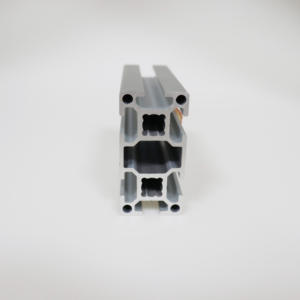 Fornitore di Alluminio, Profilo in Lega di Alluminio Estruso Personalizzato, Profilo in Alluminio Nero con Scanalatura a T 4080 - Product Image 2