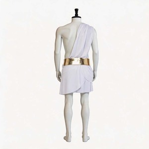 Disfraz de Gladiador Romano Griego Antiguo para Hombre Adulto, Toga Blanca, TRAD-011 - Product Image 3