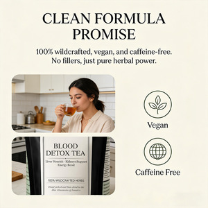 Mélange d'herbes purifiantes pour le <span class=keywords><strong>sang</strong></span>, décoction naturelle détoxifiante pour la circulation sanguine, gestion de l'énergie pour adultes, en sachet, vente en gros, marque privée - Product Image 3