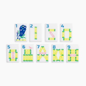 Juego de Mahjong Americano Portátil de Alta Calidad, 160 Fichas Blancas Hechas a Mano de Acrílico, Fichas de Madera de Lujo, Juego de Casino para el Hogar, Melamina - Product Image 1