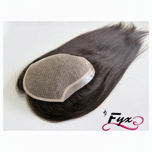 Topper in <span class=keywords><strong>Capelli</strong></span> Umani Veri, Colore Castano Scuro, Densità 140%, Lisci (o Ondulati) Stile Libero, Base in Seta 5x7 Pollici per Perdita di <span class=keywords><strong>Capelli</strong></span> Grave - Product Image 2