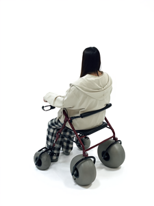 Ary y tế bãi biển đi bộ AY-STZ1.0-Lightweight khung nhôm bóng bánh xe cho cỏ đá bất kỳ bề mặt làm cho bãi biển đi bộ - Product Image 3