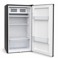 Mini-réfrigérateur 90L à économie d'énergie, 1 porte, silencieux, compact, avec refroidisseur supérieur indépendant, faible niveau sonore, pour dortoir, bureau, appartement