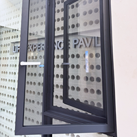 Ventana Abatible con Marco de Aleación de Aluminio con Rotura de Puente Térmico Certificada AS2047, Diseño Insonorizado, Calificada por Energy Star para Exteriores