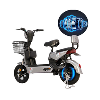 Vélo de ville électrique 48V avec moteur de moyeu arrière rapide Tube inférieur batterie électronique intelligente cadre en acier