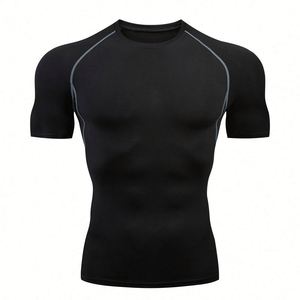 Design Best Sell Comfortable Fabric Fashionable Design <b>Shirt</b> Breathable Sport Clothes with Customization logo Gym Men'T-<b>shirt</b> - Product Image 3