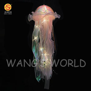 도매 <span class=keywords><strong>LED</strong></span> 해파리 랜턴 빛 빛나는 매달려 밤 휴대용 DIY 매달려 장식품 램프 장식 생일 파티 - Product Image 3