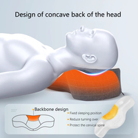Support de soulagement d'oreille d'oreiller de mousse de mémoire de dormeur latéral sain pour l'option cervicale de forme de rectangle de douleur pour dormir